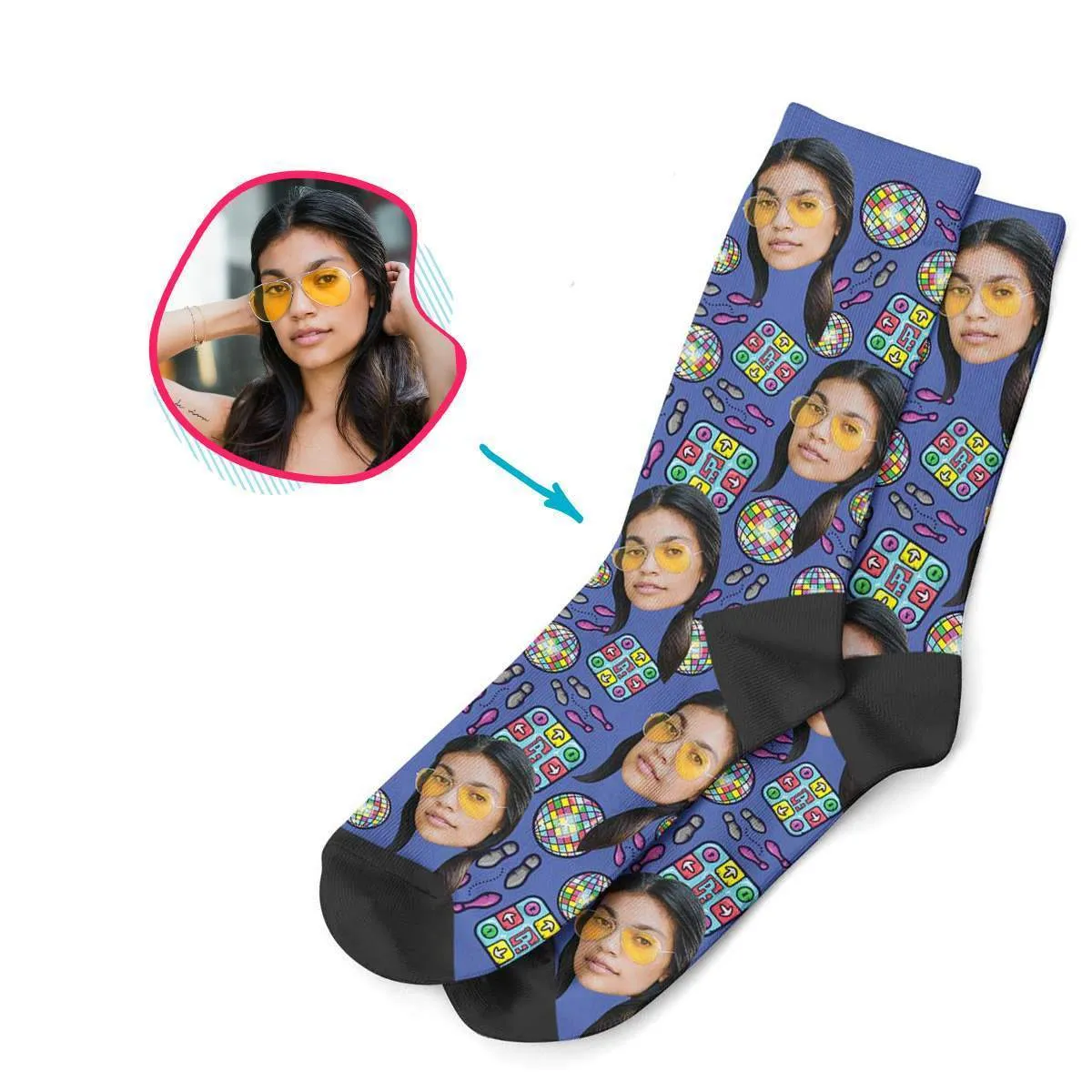 Dancing Personalized Socks